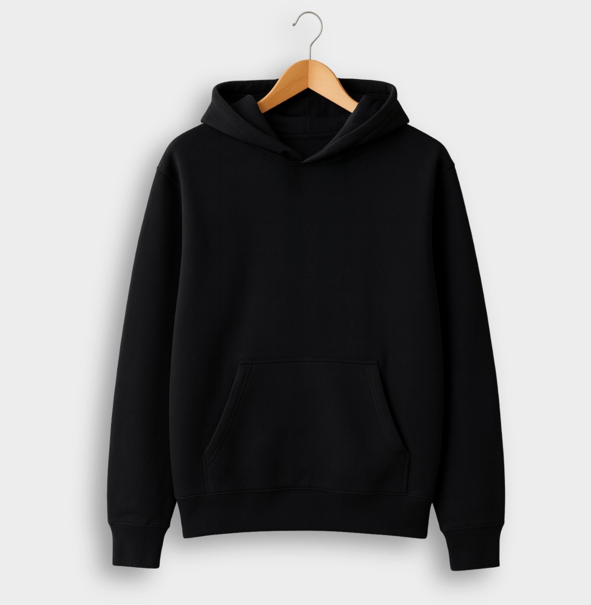All Black - Ultra-soft Cotton-fleece Winter Hoodie