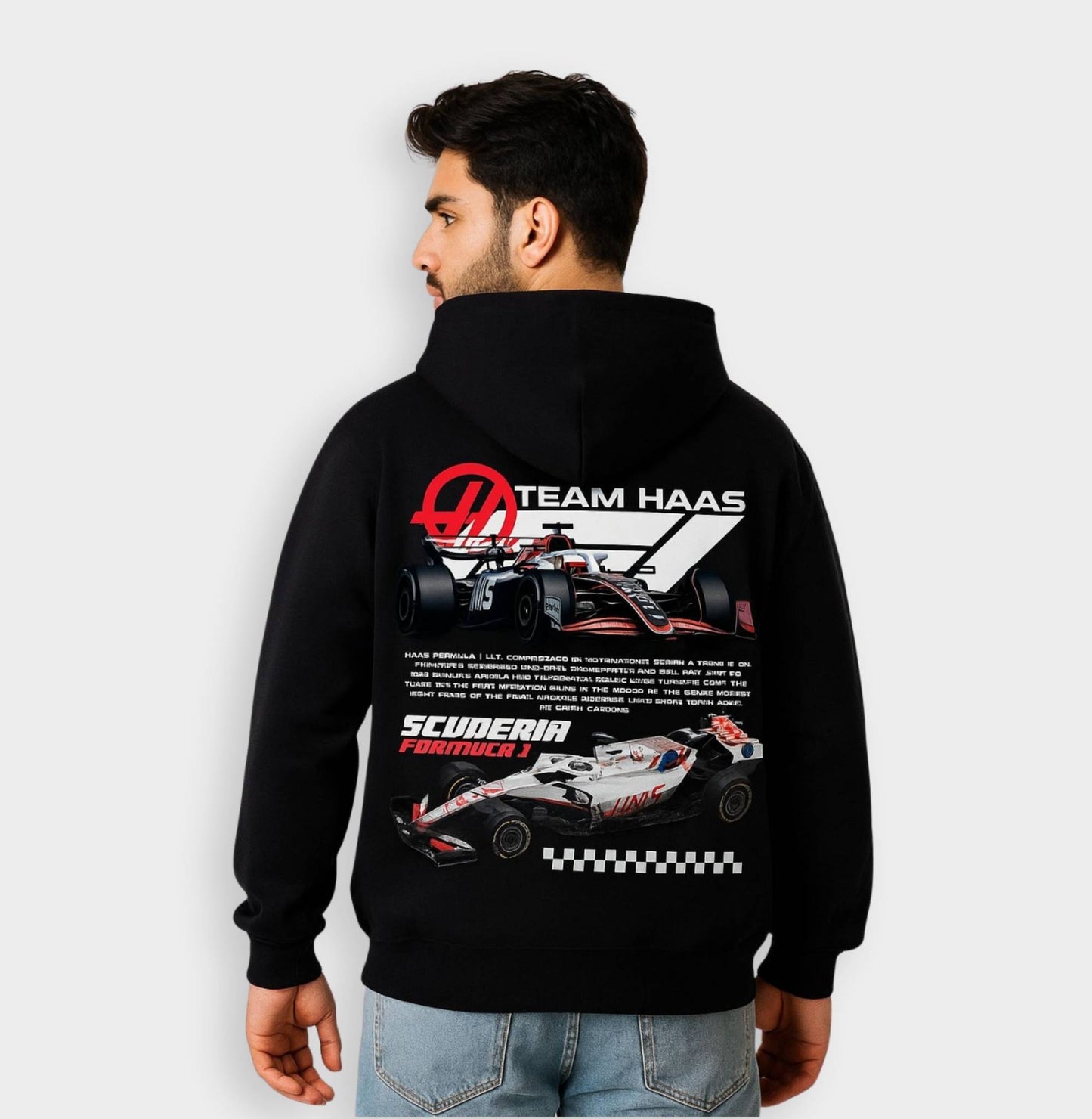 F1 Team Haas Dual Car Hoodie