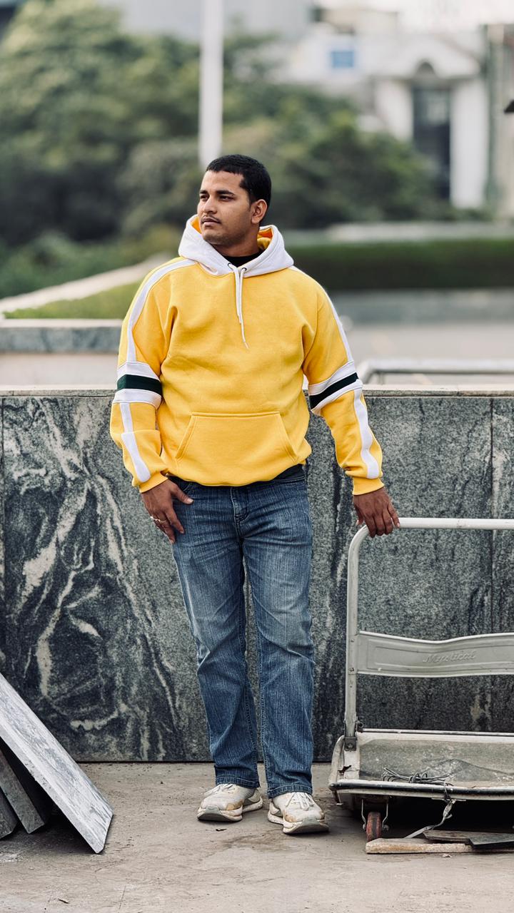 The Golden Poise - Ultra-soft Cotton-fleece Winter Hoodie