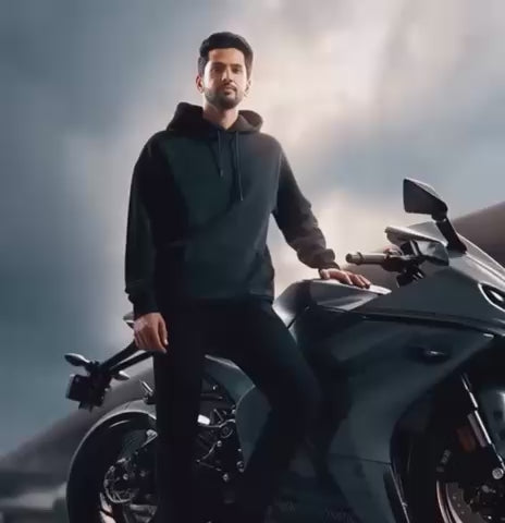 All Black - Ultra-soft Cotton-fleece Winter Hoodie